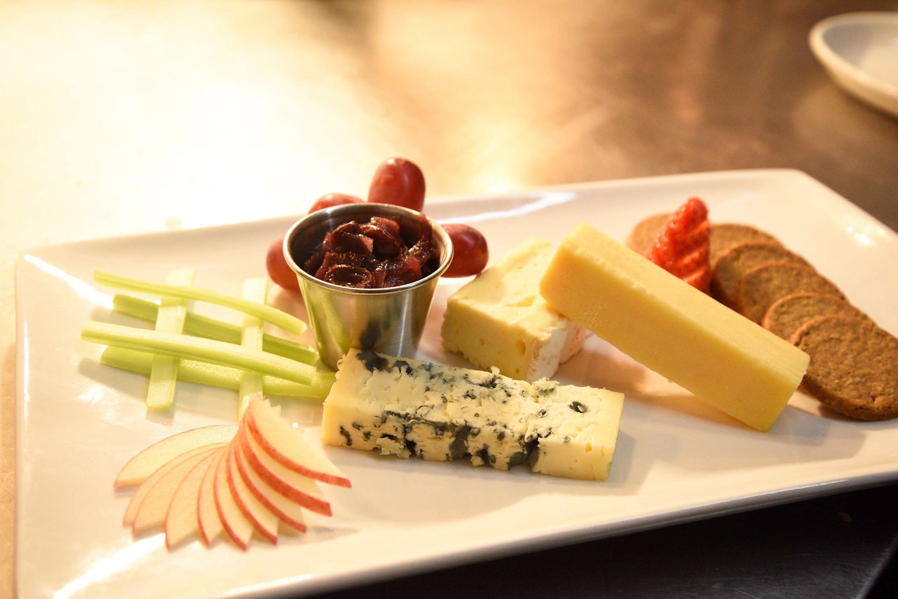 Enjoy cheese boards and great desserts at Sea Breezes Seafood restaurant in Portree