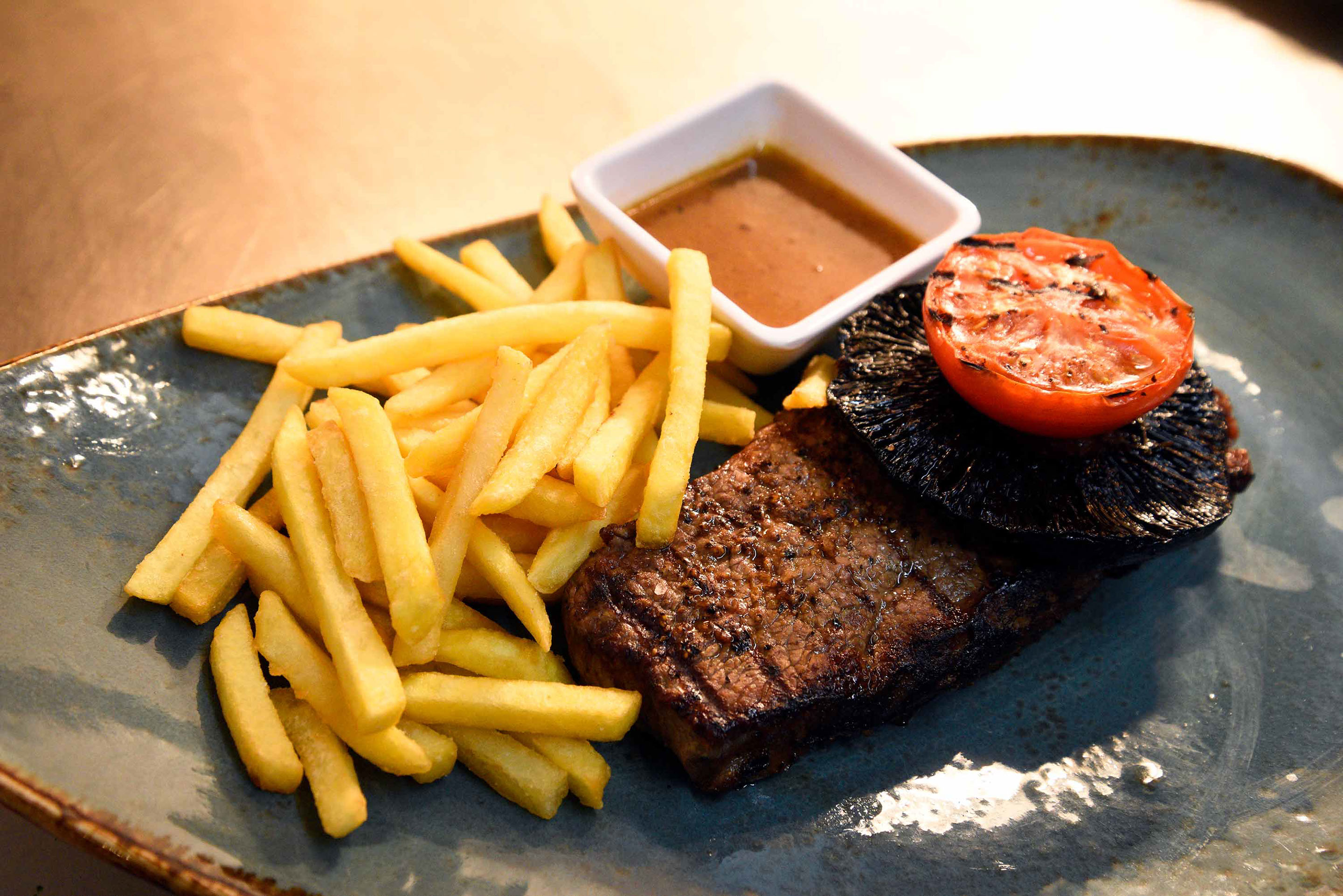 Enjoy Steak and Chips and classic dishes at our Portree Restaurant