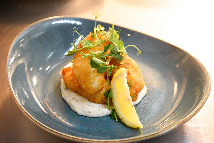 Enjoy Scampi and Fish at Sea Breezes Seafood restaurant